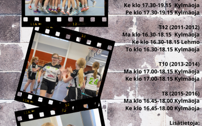 T14-T8 joukkueiden kokeilutreenit alkavat.
