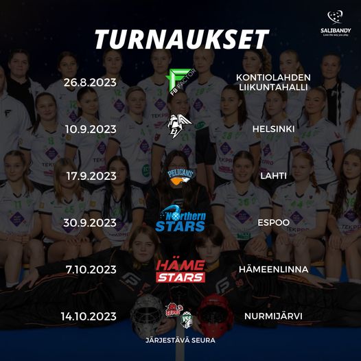 T18 SM-alkusarjojen otteluohjelmat on julkaistu.