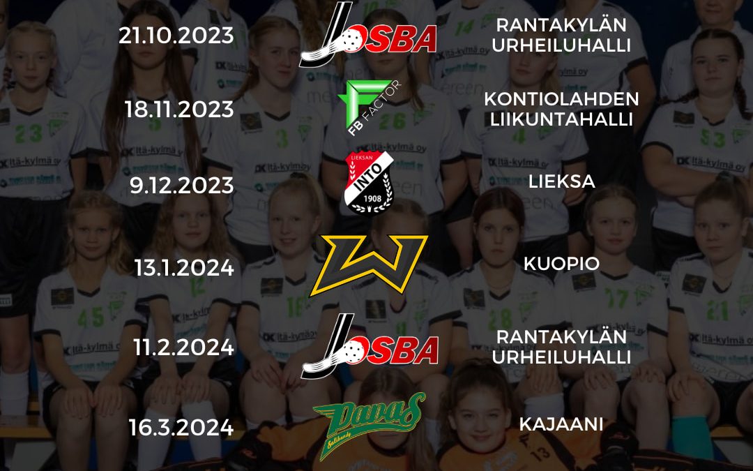 T14 tyttöjen aluesarjan ohjelma on julkaistu.