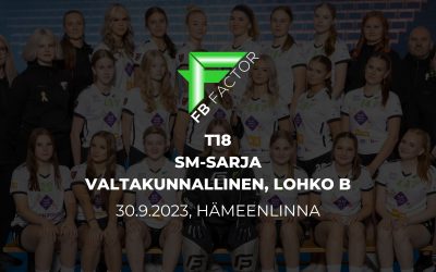 T18 tytöille voitto ja tasuri Hämeenlinnasta