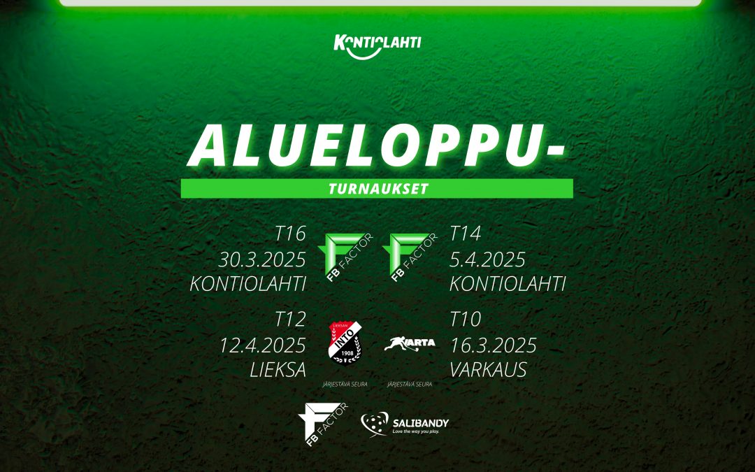 Aluelopputurnaukset 2024-2025