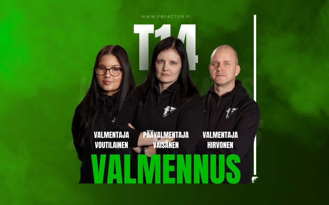 T14 tyttöjen valmennustiimi on myös valmiina